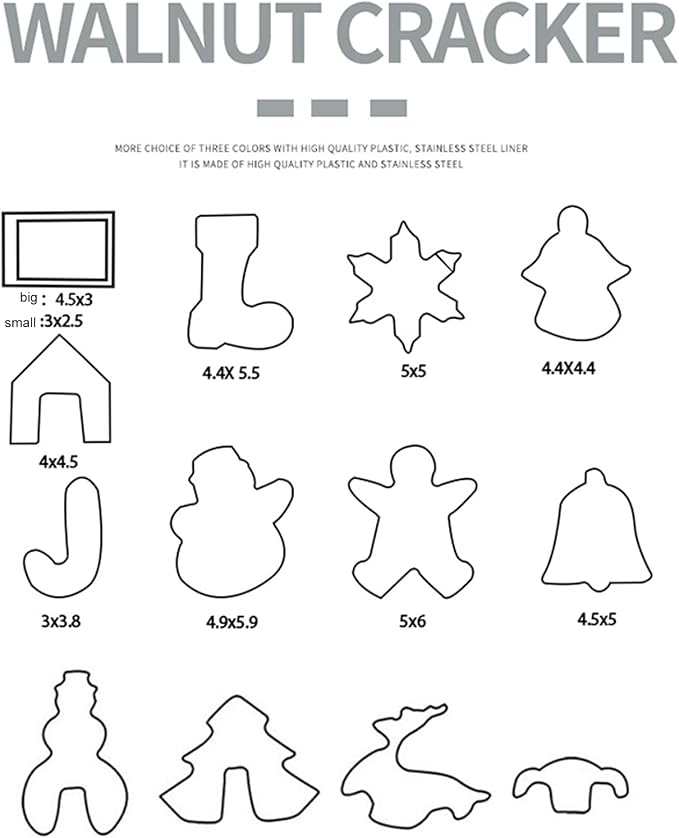 3D Christmas Gingerbread House Cookie Cutters Set, FantasyDay 28 Pcs 430 Stainless Steel Cartoon Snowflake Biscuit Cutter Pastry Mold for Holiday Birthday Cake Dough Donut Fondant - Baking Dough Tool