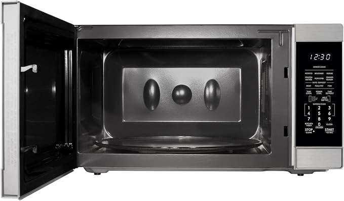 SHARP Countertop Microwave Oven with Removable 16.5" Carousel Turntable, 1200 Watt, 2.2 Cubic Feet, Stainless Steel