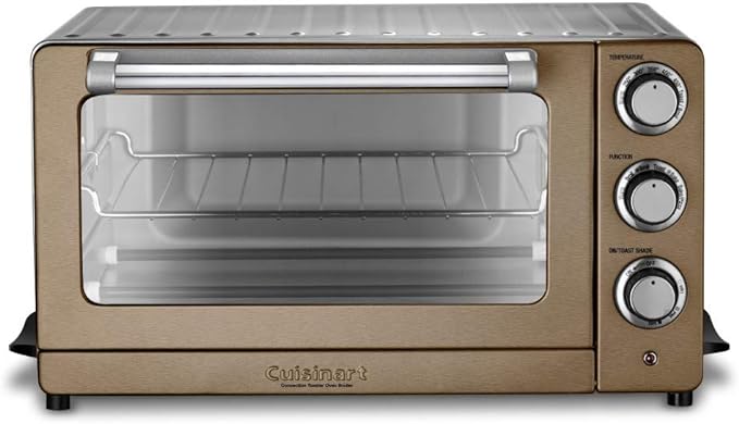 Cuisinart TOB-60N1CS Convection Toaster Oven Broiler, 19.1"(L) x 15.5"(W) x 9.8"(H), Copper Stainless Steel