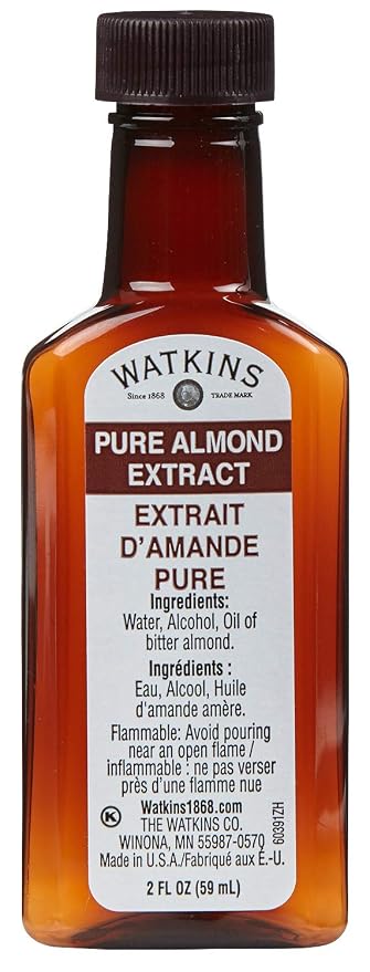 Watkins Clear Vanilla Flavor (11 fl. oz.) and Watkins Pure Almond Extract (2 Fl Oz)