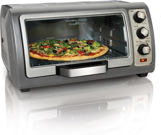 Hamilton Beach (31126) Toaster Oven, Convection Oven, Easy Reach,Silver