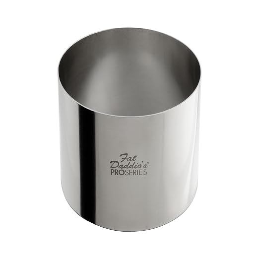 Fat Daddio's Stainless Steel Round Cake & Pastry Ring, 3.5 x 2.375 Inch