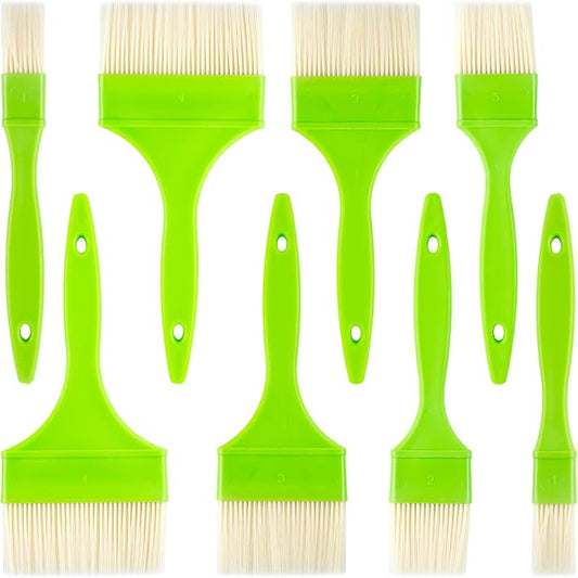 8 Pcs Pastry Brush - Cooking Grease Brush, Food Brushes For Baking/Grilling/Spreading Marinades/Butter/Sauces/Eggs, Durable Kitchen Culinary Utensil
