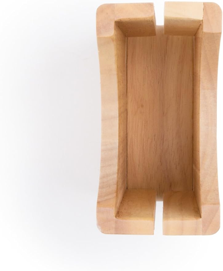 Fox Run Bagel Cutter/Holder, 3 x 5.25 x 3 inches., Brown
