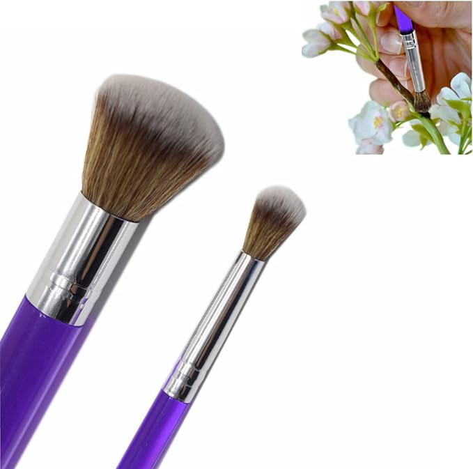 5 Pcs Cake Decorating Brushes, Fondant & Gum Paste Tool Set | Cake painting brushes, for fondant detailing, cookie icing, gum paste sculpting, and baking DIY.
