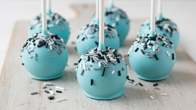 NCS Las Vegas Game Day Black, Silver & White Jimmies Edible Sprinkles – Cupcake, Cake & Cookie Decorations, 7 oz