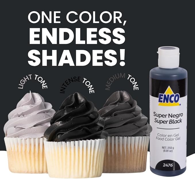 ENCO Gel Food Coloring 8.8 oz (Super Black)