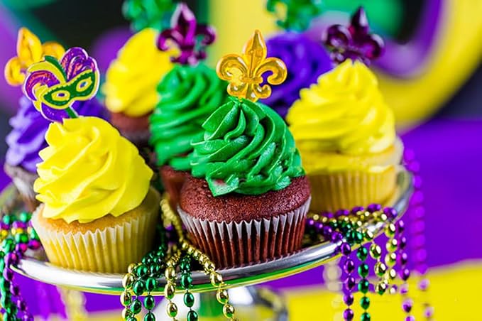 Edible Fish Shaped Sprinkles Purple/Green/Gold Jimmies for Cake Decorating Sizes Sprinkles for Cookies, Cake Ice Cream and Cupcake Decorating 3.17oz/90g