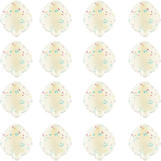 Silicone Mini Fluted Cake Pan Set 12 Pack Nonstick Mini Flan Molds Cute Baking Mold for Cupcakes Donuts Muffins Brownies Cornbread Jelly for Owen Reusable Baking Tray(White, Struberry)