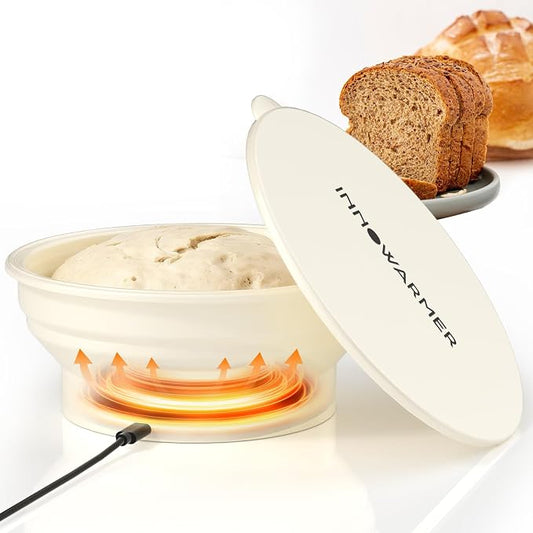 2026 Upgraded Bread Proofing Box Kit - Foldable Dough Proofer Box with 4 Temp Levels, Food Grade Silicone Mat, Foldable Design for Sourdough, Bread & Pizza Dough Rising