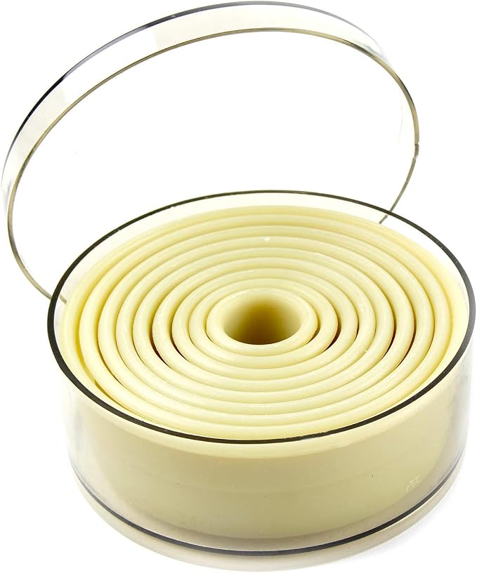 O'Creme Round Heat-Resistant Plastic Cutter in Nine Sizes, One of Each
