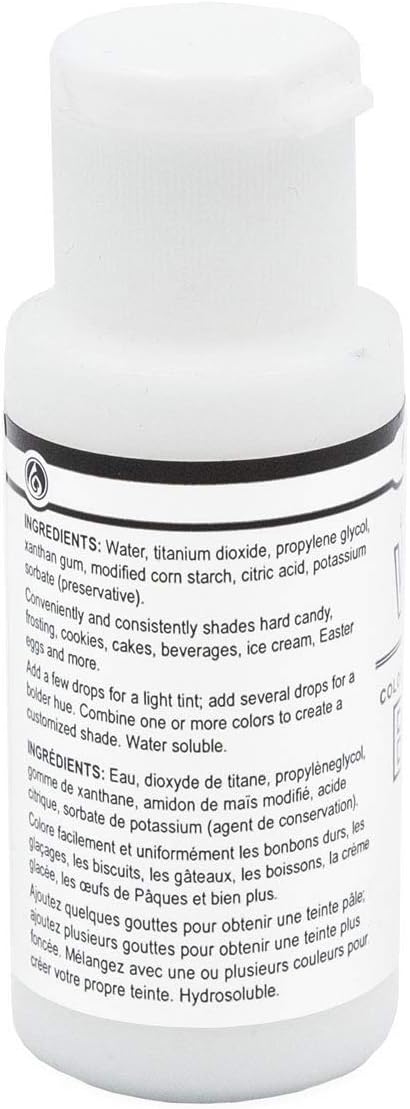 LorAnn White Liquid Food Color, 1 ounce squeeze bottle