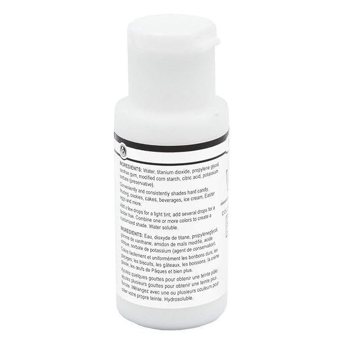 LorAnn White Liquid Food Color, 1 ounce squeeze bottle