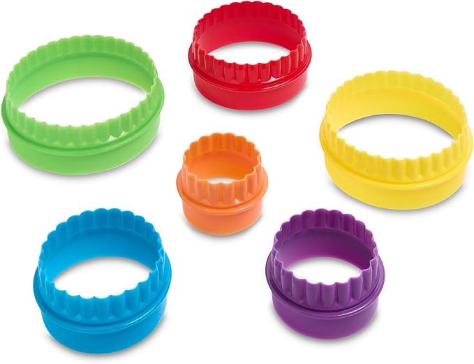 Mrs. Anderson’s Baking Double-Sided Graduated Cookie Biscuit Cutters, BPA-Free, Round, Set of 6 Graduated Sizes