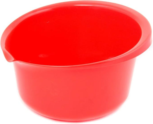 Chef Craft Select Plastic Mixing Bowl, 5.5 quart capacity, Red
