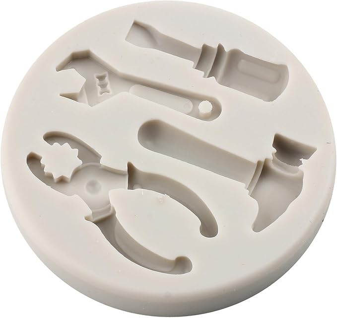 Hand Tools Silicone Mold Construction Tools Chocolate Fondant Molds Combination Wrench Molds For Cake Decorating Cupcake Topper Polymer Clay Candy Chocolate Gum Paste