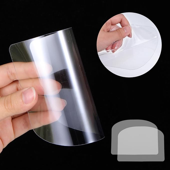 30 PCS Transparent Cake Cream Scraper Icing Smoother, Flexible Plastic Scraper Tool Plastic Cake Scraper Smoother for Bakery Pastry Cake Decoration Kitchen DIY Baking Tool