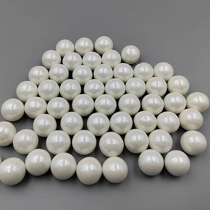 Homankit White Pearl Sprinkles Edible Pearls for Cake Decorating, 14mm 100g/3.53OZ Sugar Pearl Cake Decorations for Baking Cookie Cupcake Toppers Ice Cream Toppings Birthday Wedding Supplies