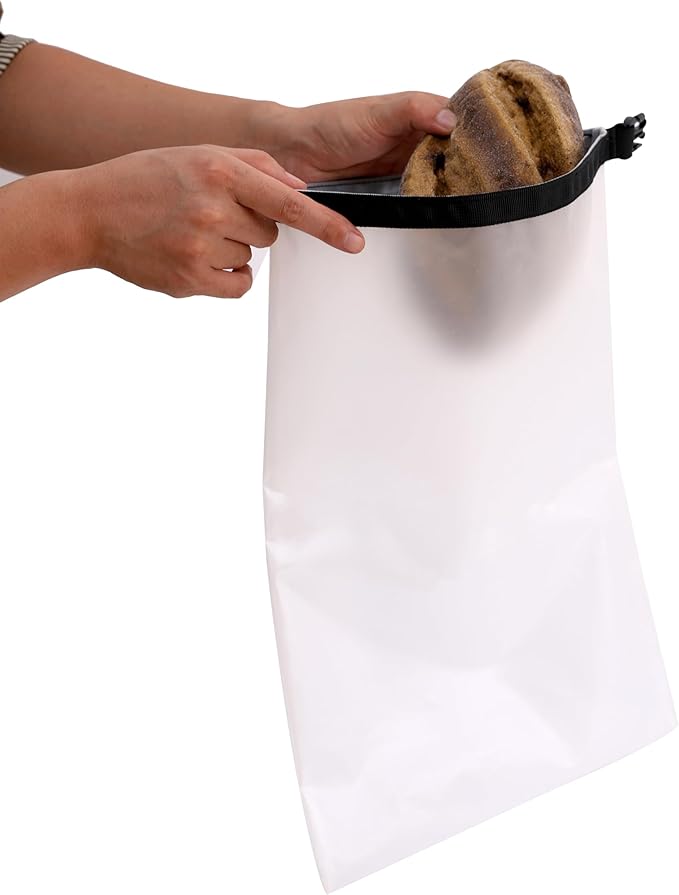 Reusable Bread Bags for Homemade Bread (2PCS)- Clear Bag with Ties For An Airtight Moisture-free Preservation and Storage - Loaf Bags for Home Bakers - Reusable Sourdough Bag