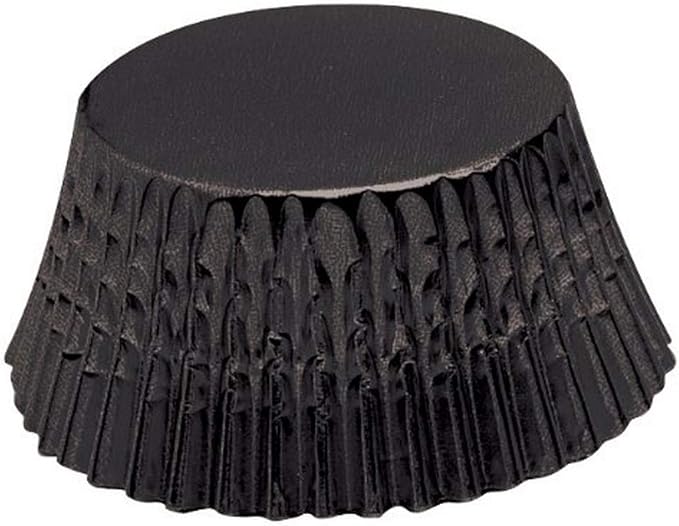 Fox Run Black Foil Bake Cups, Standard, 32 Cups