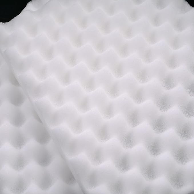 2 Pcs Fondant Shaping Sponge Pad Sugar Flower Gum Paste Modeling Foam Tray Wave Sponge Mat Cake Decorating Tools by EORTA for Kitchen Baking Sugarcraft DIY, White