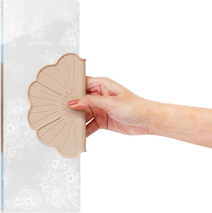 Lacupella Cake Decorating Comb Scraper Shaper For Buttercream Icing and Ganache 12" Tall Set of 3 Patterns (Comb Silicone Grip)