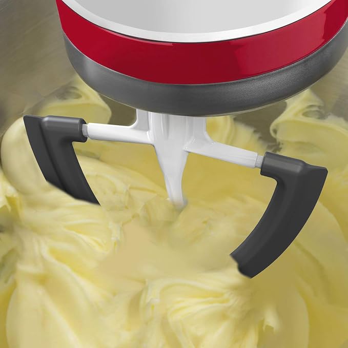 Flex Edge Beater for KitchenAid Mixer, 4.5-5 Quart for KitchenAid Mixer Attachments, Fits Tilt-Head for Kitchen Aid Paddle with Scraper for Kitchen Aid Accessories and Attachments by HOZODO