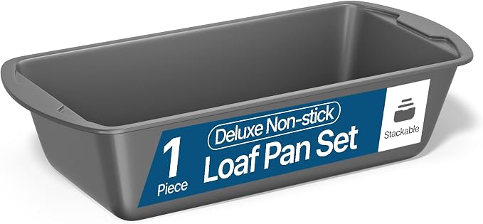 BAKKENMASTER Bakken- Swiss Loaf Pan Set 1-Piece - Deluxe Nonstick Carbon Steel Bakeware for Perfect Bread and Cakes – Dishwasher Safe, Premium Pans for Home Baking