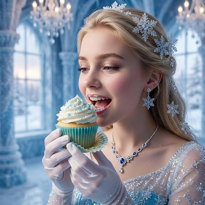 Manvscakes, Natural Sprinkles, No Artificial Dyes, Snowflake Edible Sprinkles, Holiday Cake Decorations, Dessert, Cookies, 3 ounces, Christmas Sprinkles, Winter Baking, Gluten Free, Blue Sprinkle