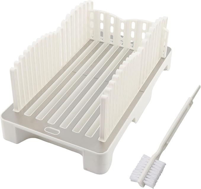 Bread Slicer for Homemade Bread, Adjustable Breads Slicer Guide, Bread Cutter with Crumb Tray, Sourdough Slicing with Stainless Steel Base, Cutter for Loafs, Sandwiches, Bagels, and Cakes