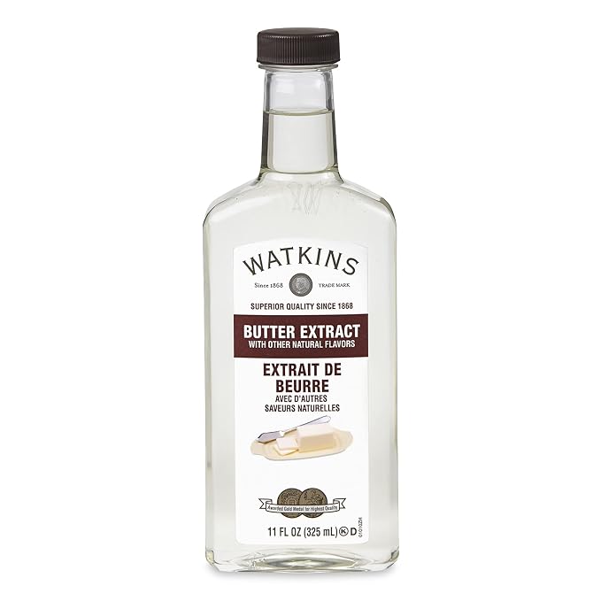 Watkins Butter Extract with Other Natural Flavors, 11 oz. Bottle, 1 Count (Packaging May Vary)