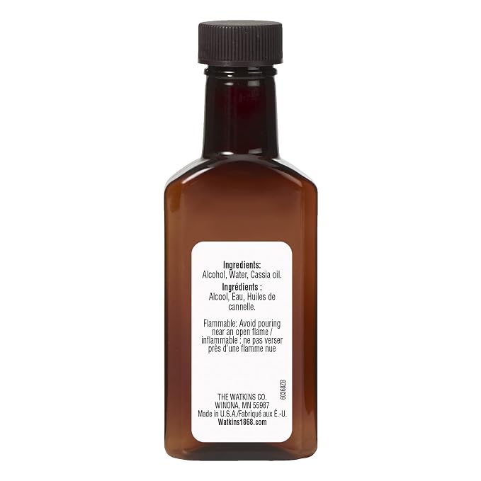 Watkins Pure Cinnamon Extract, Non-GMO, Kosher, 2 oz. Bottle, 1-Pack