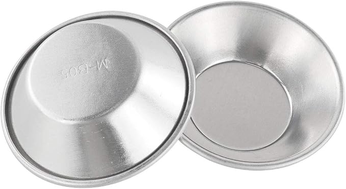 20Pcs Egg Tart Molds, Mini Tart Pan for Baking, Aluminium Puto Mold Pie Tins Cupcake Pudding Cups Mould