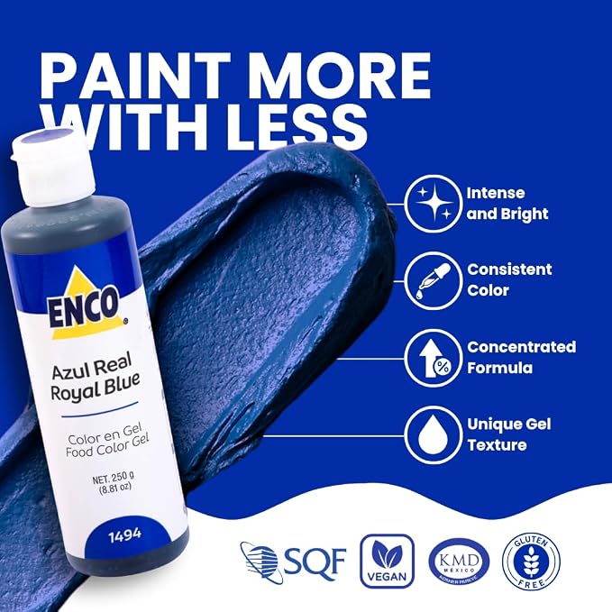ENCO Gel Food Coloring 8.8 oz (Royal Blue)