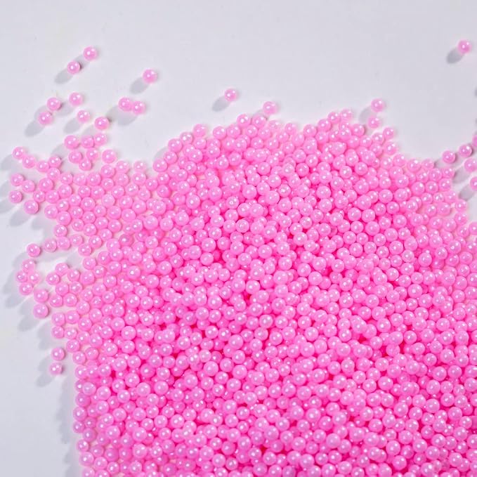 Pink Pearl Sprinkles130g/4.6oz Edible Pearls for Wedding Cake Decorations,Cake sprinkles,Cookie sprinkles,Sugar Pearl, Edible Candy Pearlsfor Cake Cupcake Decorationg(4mm-Pink)