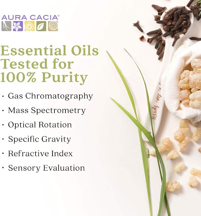 Aura Cacia 100% Pure Tea Tree Essential Oil, 100% Pure Therapeutic Grade, 15 ml in Box, Melaleuca alternifolia