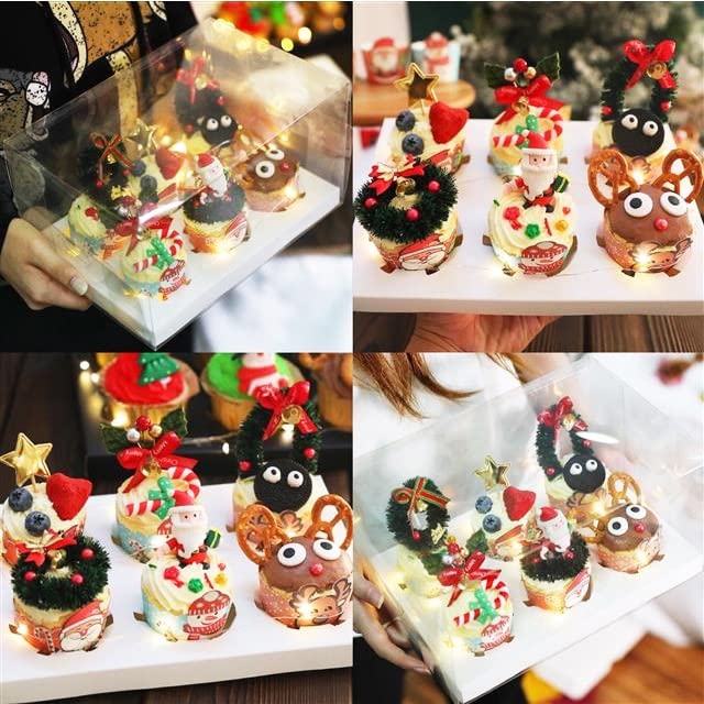 Christmas Candy Eyeballs Eyes Cake Cupcake Toppers 120g/ 4.2oz Cookie Decorations Edible Dessert Sprinkles for Thanksgiving Day Christmas Cake Cupcakes Decoration
