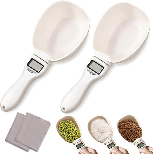 2pcs Digital Measuring Spoon,Digital Measuring Cup with LCD Screen Display, Digital Food Spoon Scale, Gram Measuring Spoons for Kitchen Gadgets and Daily Meal