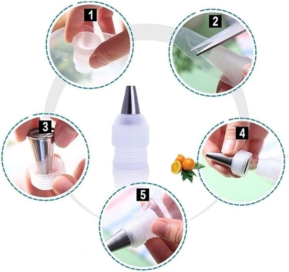 Couplers for Piping Bags,Standard Couplers for Small Decorating & Filling Tips,12 Pcs