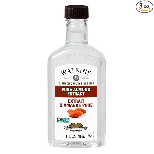 Watkins Pure Almond Extract, 4 Fl Oz (Pack of 3)