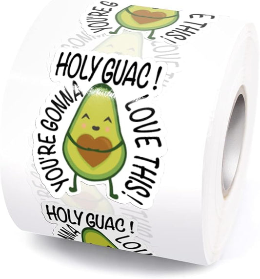 Cute Avocado You're Gonna Love This Avocado Stickers, Small Business Online Retailers Handmade Mailbox Packaging Sticker, Happy Fresh Guacamole Thank You Stickers 500 PCS