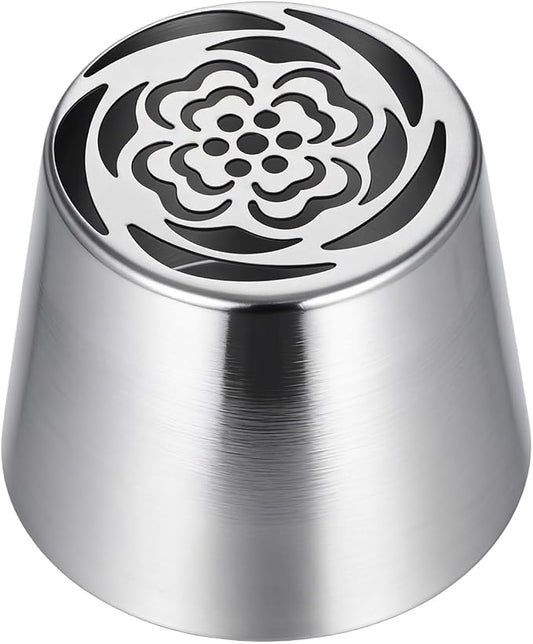Tulip Piping Tip, Stainless Steel Flower Piping Tips for Cake Decorating Reusable Tulip Floral Nozzles for Decorating Cake Cupcake Cream Flower Pastry Cookie DIY Decor, Sl44