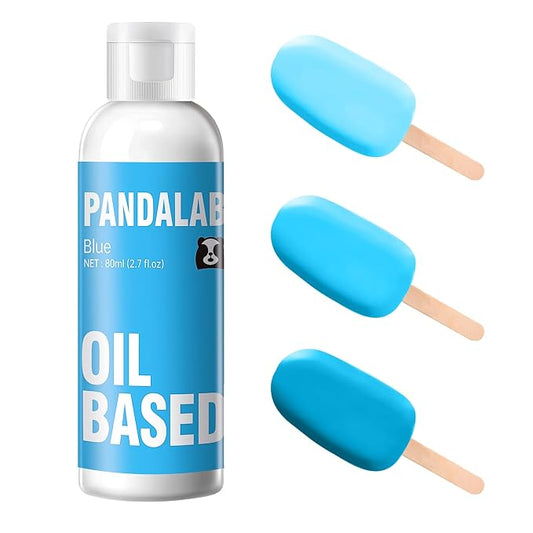Blue Oil Based Food Coloring for Chocolate, Candy Melts, Donuts, Strawberries, Frosting, Cake, Professional Edible Dye for Baking - 80 Milliliters 2.7 Fl.Oz