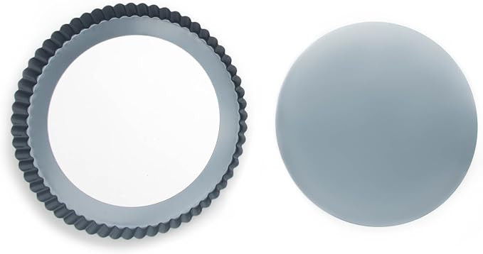 Fox Run 9.5-Inch Non-Stick Tart Pan, Removable Bottom Quiche Pan