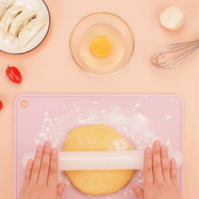 Fondant Rolling Pin, 9.1in Cake Rolling Pin Non Stick Roller Nylon Pizza Dough Roller DIY Cake Baking Decorating Tool for Cookie Pastry Fondant