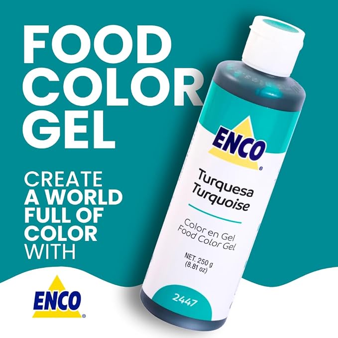 ENCO Gel Food Coloring 8.8 oz (Turquoise)