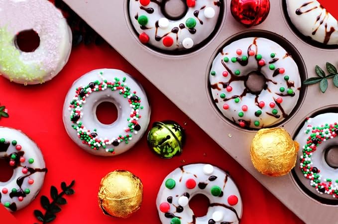 Christmas Sprinkles Pearl Sugar Green Red Candy 120g/ 4.2oz Baking 4-cell Edible Chirstmas Tree Crutch Cake Decorations Cupcake Toppers Cookie Decorating Ice Cream Toppings Celebrations Shaker Jar