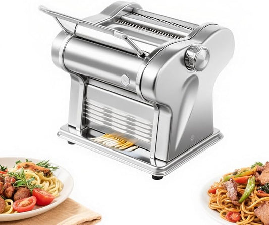 Commercial Electric Dough Roller,6-Speed Adjustable Thickness Pasta Making Machine,Electric Noodle&Dumpling Maker For Home/Commercial Use,Sheeter Noodle Pasta Maker Machine Stainless