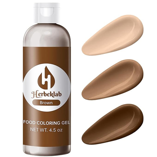 Brown Gel Food Coloring – 4.5 oz Professional Grade Concentrated Food Dye, Gel Based Coloring for Icing, Baking, Cake Decorating & Cookies