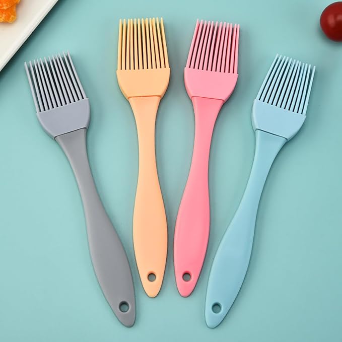 5 PCS Small Silicone Brush Cooking Oil Brush Food Brushes for BBQ Grill Kitchen Cakes Baking Brushes